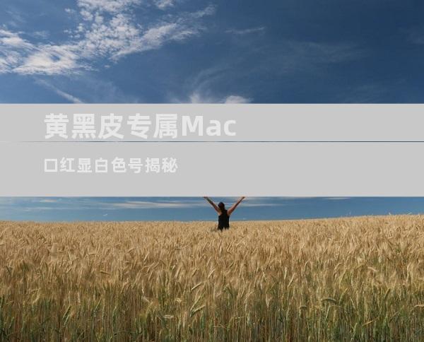 黄黑皮专属Mac口红显白色号揭秘